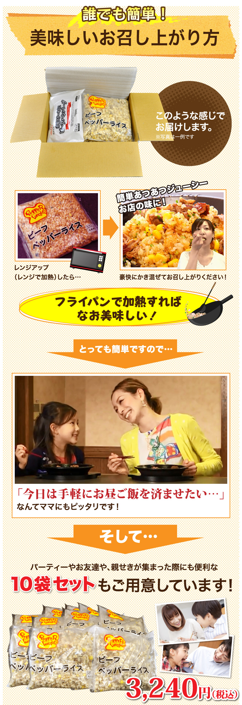 誰でも簡単!美味しいお召し上がり方
